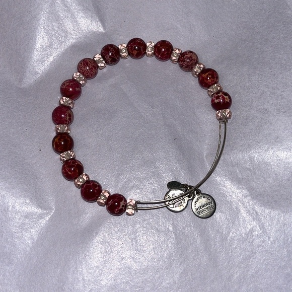 Alex and Ani Cotton Candy Carousel Bracelet Beaded Silver Bangle - Picture 1 of 6